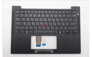 Lenovo 5M11S37607 C-Cover with keyboard, Hebrew, Black, Backlight, WWAN, US