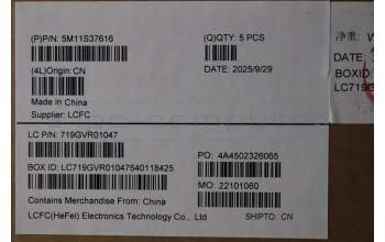 Lenovo 5M11S37616 C-Cover with keyboard, Hungarian, Black, Backlight, WWAN, UK