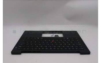 Lenovo 5M11S37632 C-Cover with keyboard, Italian, Black, Backlight, WWAN, UK
