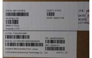 Lenovo 5M11S37676 C-Cover with keyboard, Nordic, Black, Backlight, WWAN, UK