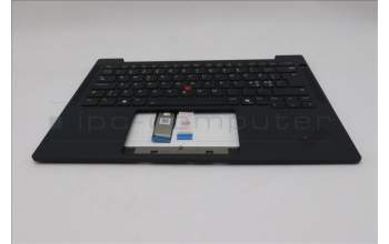 Lenovo 5M11S37676 C-Cover with keyboard, Nordic, Black, Backlight, WWAN, UK