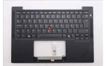 Lenovo 5M11S37997 C-Cover with keyboard, Danish, Black, Backlight, UK