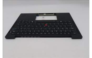 Lenovo 5M11S38030 C-Cover with keyboard, Italian, Black, Backlight, UK