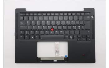Lenovo 5M11S38049 C-Cover with keyboard, Nordic, Black, Backlight, UK