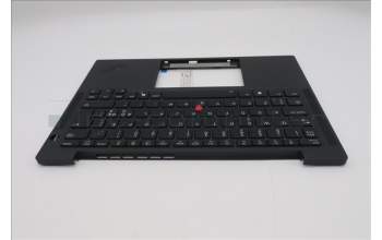 Lenovo 5M11S38049 C-Cover with keyboard, Nordic, Black, Backlight, UK