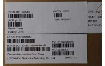 Lenovo 5M11S38055 C-Cover with keyboard, Russian, Black, Backlight, US