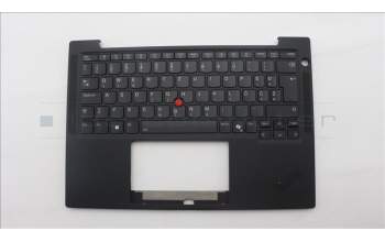 Lenovo 5M11S38059 C-Cover with keyboard, Slovenian, Black, Backlight, UK