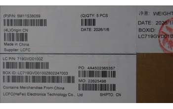 Lenovo 5M11S38059 C-Cover with keyboard, Slovenian, Black, Backlight, UK