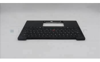 Lenovo 5M11S38059 C-Cover with keyboard, Slovenian, Black, Backlight, UK