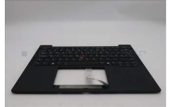 Lenovo 5M11S38082 C-Cover with keyboard, UK English, Black, Backlight, UK