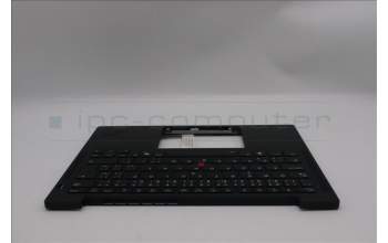 Lenovo 5M11S38106 C-Cover with keyboard, Czech Slovakian, Black, Backlight, WWAN, UK
