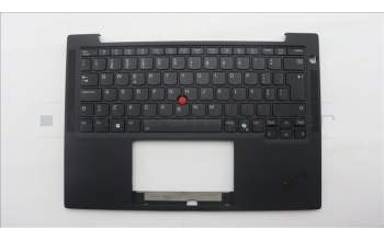 Lenovo 5M11S53512 C-Cover with keyboard, Portuguese, Black, Backlight, WWAN, UK