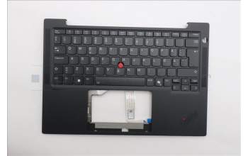 Lenovo 5M11S53525 C-Cover with keyboard, Swedish/Finnish, Black, Backlight, WWAN, UK