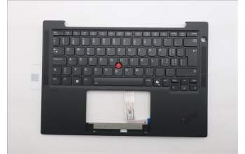 Lenovo 5M11S53528 C-Cover with keyboard, Switzerland, Black, Backlight, WWAN, UK