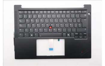 Lenovo 5M11S53759 C-Cover with keyboard, Spanish, Black, Backlight, UK