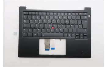 Lenovo 5M11S53761 C-Cover with keyboard, Spanish, Black, Backlight, UK