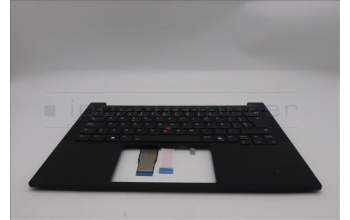 Lenovo 5M11S53761 C-Cover with keyboard, Spanish, Black, Backlight, UK