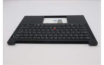 Lenovo 5M11S53765 C-Cover with keyboard, French, Black, Backlight, US