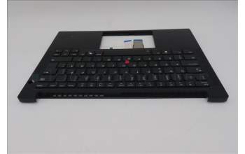Lenovo 5M11S53809 C-Cover with keyboard, Swedish/Finnish, Black, Backlight, UK