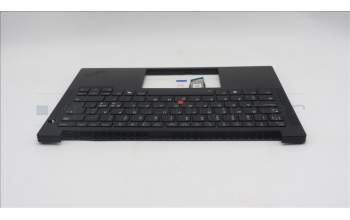 Lenovo 5M11S53814 C-Cover with keyboard, Nordic, Black, Backlight, UK
