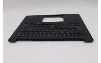 Lenovo 5M11T54235 C-Cover with keyboard, Danish, Black, Backlight, UK