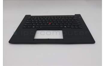 Lenovo 5M11T54247 C-Cover with keyboard, US English Euro, Black, Backlight, US