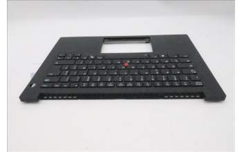 Lenovo 5M11T54251 C-Cover with keyboard, French, Black, Backlight, US