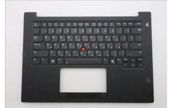Lenovo 5M11T54267 C-Cover with keyboard, Hebrew, Black, Backlight, US