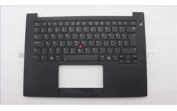 Lenovo 5M11T54271 C-Cover with keyboard, Hungarian, Black, Backlight, UK
