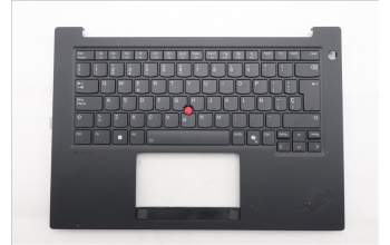 Lenovo 5M11T54315 C-Cover with keyboard, Spanish, Black, Backlight, UK