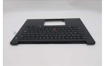 Lenovo 5M11T54359 C-Cover with keyboard, Arabic, Black, Backlight, Smart Card Reader, US