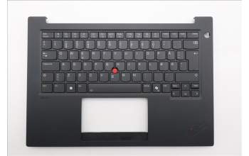 Lenovo 5M11T54383 C-Cover with keyboard, Danish, Black, Backlight, Smart Card Reader, UK