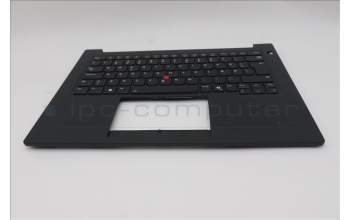 Lenovo 5M11T54383 C-Cover with keyboard, Danish, Black, Backlight, Smart Card Reader, UK
