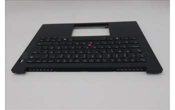Lenovo 5M11T54383 C-Cover with keyboard, Danish, Black, Backlight, Smart Card Reader, UK