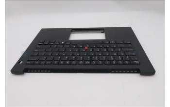 Lenovo 5M11T55127 C-Abdeckung mit Tastatur, Englisch (US, Euro), schwarz, Hintergrundbeleuchtung, Chipkartenleser