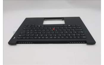 Lenovo 5M11T55131 C-Cover with keyboard, French, Black, Backlight, Smart Card Reader, US
