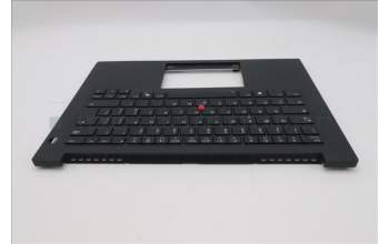 Lenovo 5M11T55159 C-Cover with keyboard, Italian, Black, Backlight, Smart Card Reader, UK