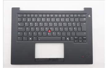 Lenovo 5M11T55175 C-Cover with keyboard, Norwegian, Black, Backlight, Smart Card Reader, UK