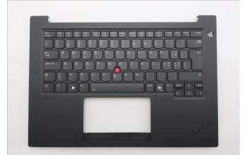 Lenovo 5M11T55203 C-Cover with keyboard, Switzerland, Black, Backlight, Smart Card Reader, UK