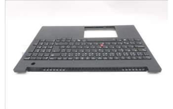 Lenovo 5M11T55253 C-Cover with keyboard, Czech Slovakian, Black, Backlight, Number Pad, UK