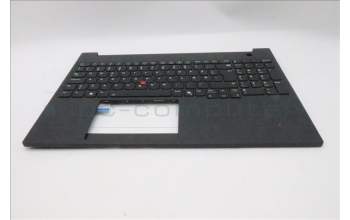 Lenovo 5M11T55257 C-Cover with keyboard, Danish, Black, Backlight, Number Pad, UK