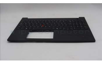 Lenovo 5M11T55284 C-Cover with keyboard, Hungarian, Black, Backlight, Number Pad, UK
