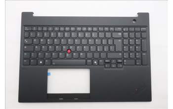 Lenovo 5M11T55290 C-Cover with keyboard, Italian, Black, Backlight, Number Pad, UK
