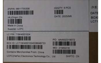 Lenovo 5M11T55308 MECH_ASM BL KB NP BK POR LTN