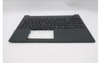 Lenovo 5M11T55317 C-Cover with keyboard, Spanish, Black, Backlight, Number Pad, UK
