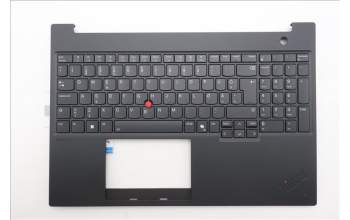 Lenovo 5M11T55374 C-Cover with keyboard, Estonian, Black, Backlight, WWAN, Number Pad, UK
