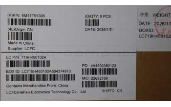 Lenovo 5M11T55395 C-Cover with keyboard, Hungarian, Black, Backlight, WWAN, Number Pad, UK