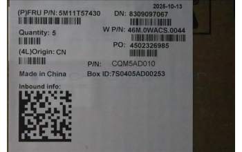 Lenovo 5M11T57430 C-Cover with keyboard, US English Euro, No NFC, US