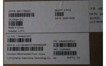 Lenovo 5M11T58533 C-Cover with keyboard, Swedish/Finnish, Black, WWAN, Number Pad, UK