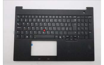 Lenovo 5M11T58536 C-Cover with keyboard, Switzerland, Black, WWAN, Number Pad, UK